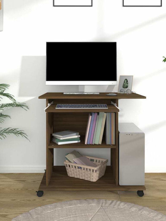 Computer Office Wooden Brown 80x50x75cm