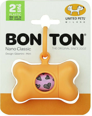 United Pets Bon Ton Nano Classic Θήκη για Σακούλες Περιττωμάτων Σκύλου Πορτοκαλί