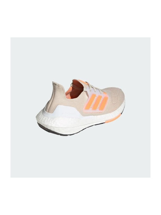 Ultraboost 22 Sport Shoes Running Aluminium / Beam Orange / Core Black