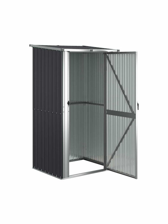 Depozit Metalic De Grădină Galvanizat Antracit L1,185xLățime0,97xÎnălțime2,095m