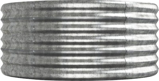 vidaXL Planter Box Metallic Silver 296x80x36cm.