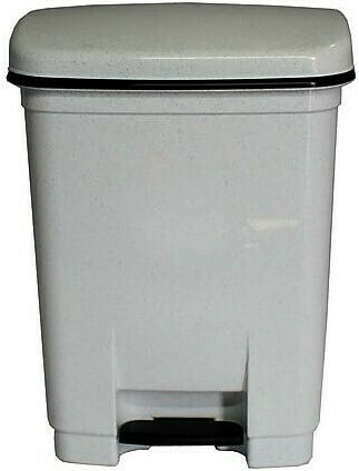 Viomes Κάδος 446 Απορριμμάτων Πλαστικός με Πεντάλ Γρανίτης 28lt