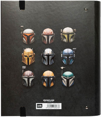 Grupo Erik Clipboard with 4 Rings for Paper A4 Multicolour The Mandalorian 1pcs