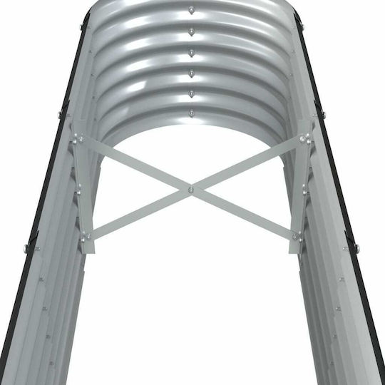 vidaXL Ζαρντινιέρα Μεταλλική Ανθρακί 260x40x36εκ.