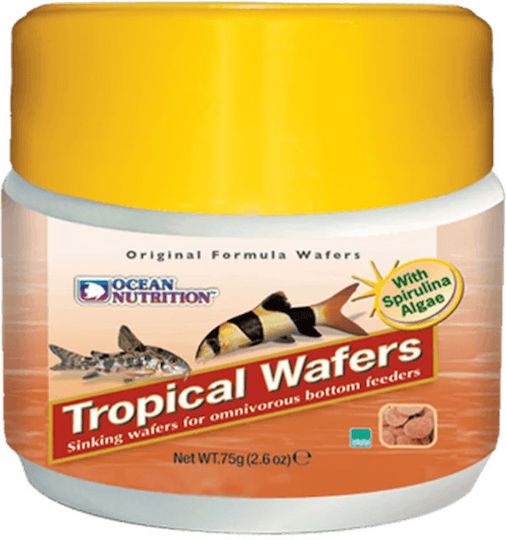 Ocean Nutrition Wafers Tropical Fish Food Tablets with Spirulina 75gr