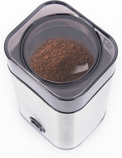 Bella Cucina Electric Coffee Grinder 160W for 55gr Beans Silver