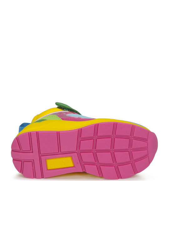 Rainbow Kids Sneakers High with Scratch Multicolour