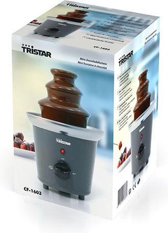 Tristar Silver Chocolate Fountain with 3 Flats 32W 15x15x22cm