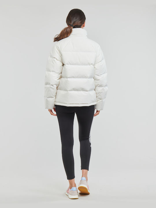 Adidas Helionic Κοντό Γυναικείο Puffer Μπουφάν για Χειμώνα Λευκό