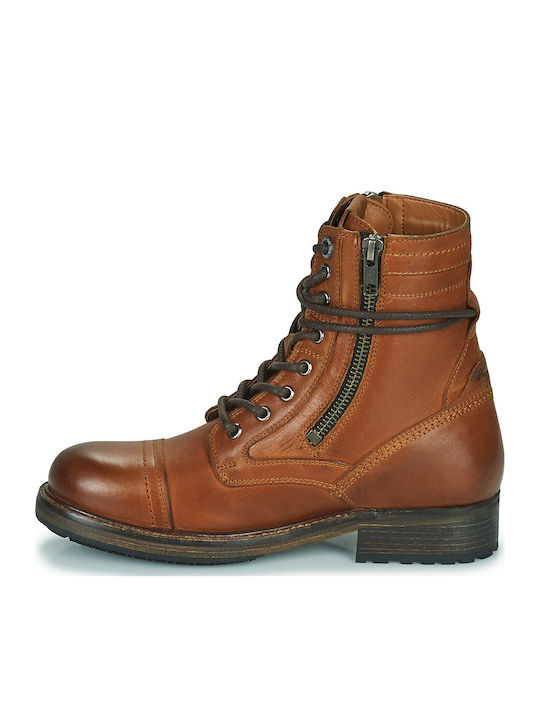 Melting Leather Women's Ankle Boots Brown