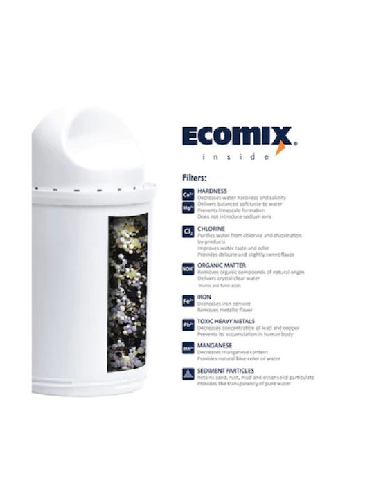 Ecosoft Slim Plastic Jug Blue with Filter 3500ml