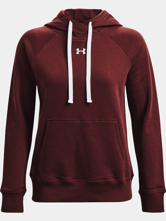 Rival Women's Sweatshirt Hooded Chestnut Red