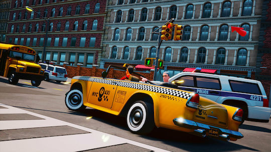 Taxi Chaos Steering Wheel Bundle (Код в кутия) Игра за Switch