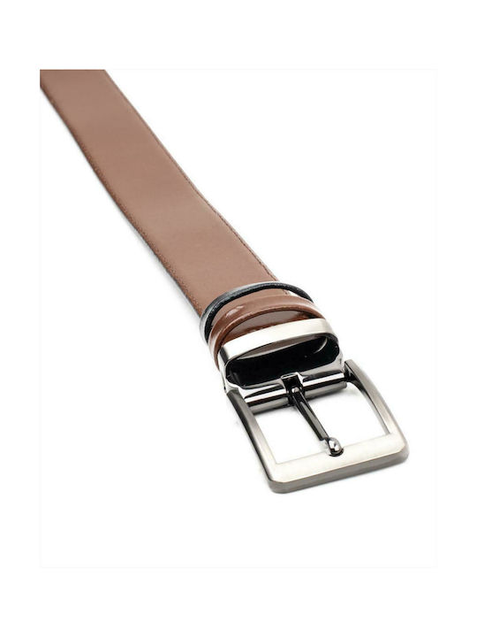 Charles Frank Men's Leather Belt Brown