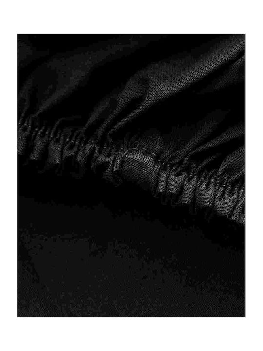 My Home Luxury Сет Чаршафи с Ластик 180x200+25см. Monochrome Черен 4бр