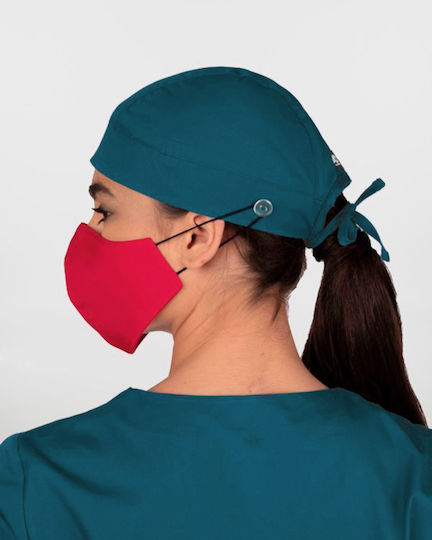 Ayo Hover Unisex Petrol Blue Surgical Cap Cotton and Polyester