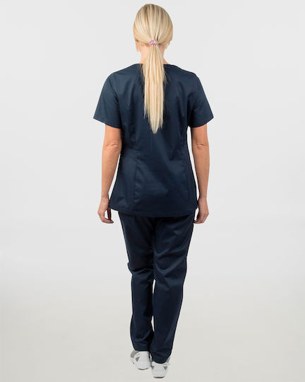 Ayo Nami Women's Blue Pants & Blouse Set Cotton and Polyester