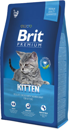 Brit Premium By Nature Kitten Dry Food for Young Cats with Chicken 1.5kg