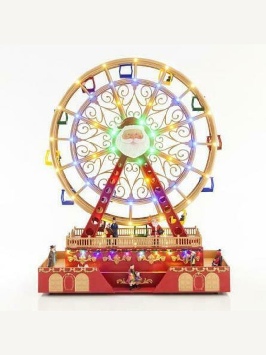 Eurolamp Christma Lighted Decorative Ferris Wheel Battery with Music and Drive 17x38x49cm