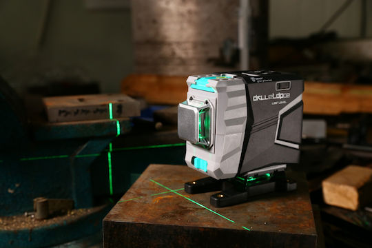 Deko Γραμμικό Αλφάδι Laser Πράσινης Δέσμης 3.7V με Εύρος Εργασίας 10m