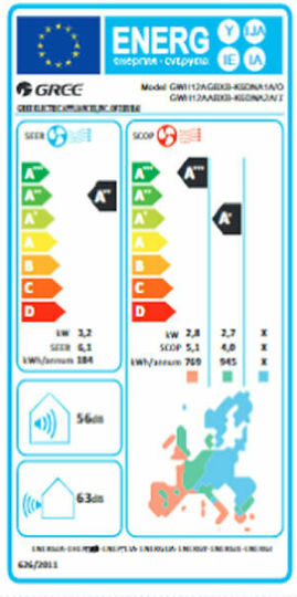 Gree Icon Κλιματιστικό Inverter 12000 BTU A++/A+ με Ιονιστή Cold Plasma
