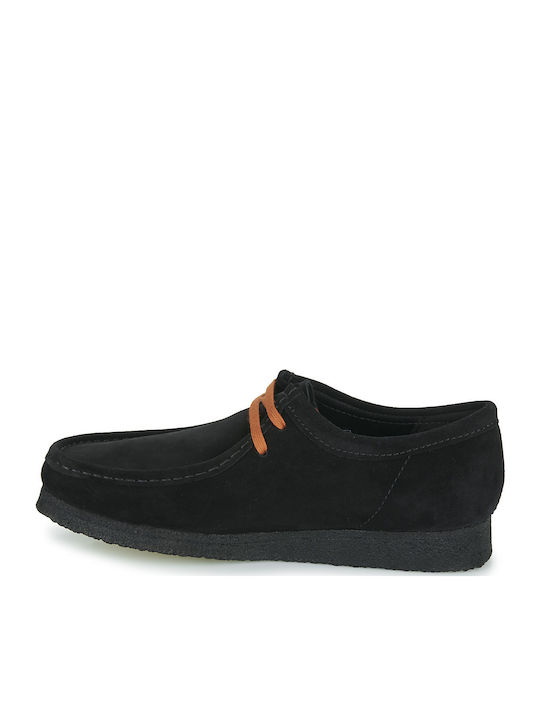 Wallabee Men's Suede Moccasins Black
