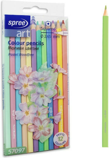 Spree Pastel Set de creioane colorate 12buc Pachet de 1 ambalaje