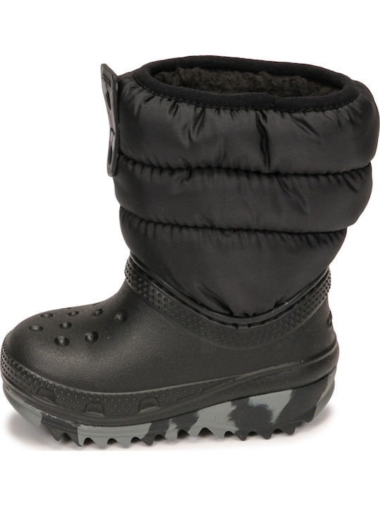 Classic Neo Puff Kids Snow Boots Black