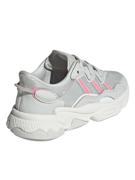 Ozweego Ozweego Детски маратонки Low Grey One / Crystal White / Beam Pink