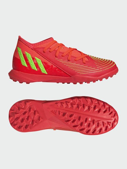 Παιδικά Ποδοσφαιρικά Παπούτσια Predator Edge 3 με Σχάρα Solar Red / Solar Green / Core Black