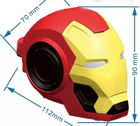 Mark46 Iron Man Ηχείο Bluetooth 3W Πολύχρωμο