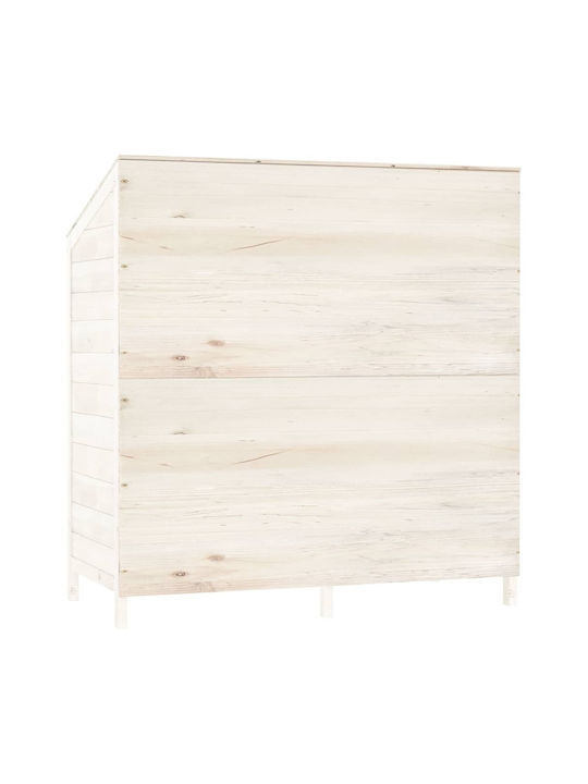Wooden Garden Shed White M1.02xW0.52xH1.12m