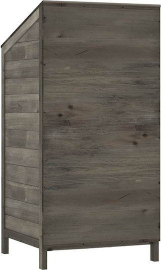 Wooden Garden Shed Anthracite 0.55x0.52x1.12m