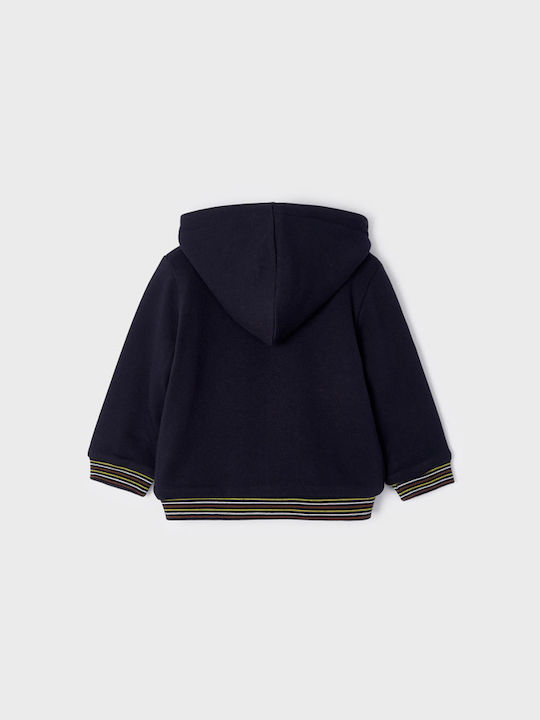 Mayoral Boys Hooded Sweatshirt with Zipper Navy Blue