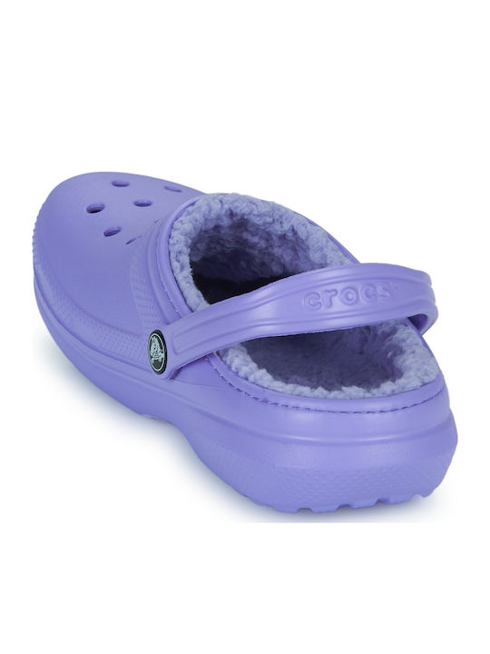 Kids Slippers Lilac Classic Lined