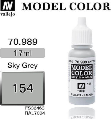 Acrylicos Vallejo Model Model Making Paint Sky Grey 17ml 70.989