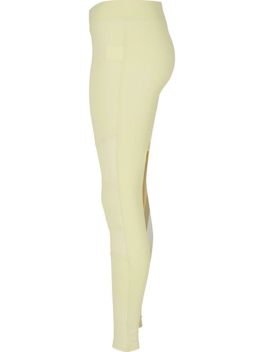 Instruire Colanti de femei Lung Colanti Talie inalta Soft Yellow