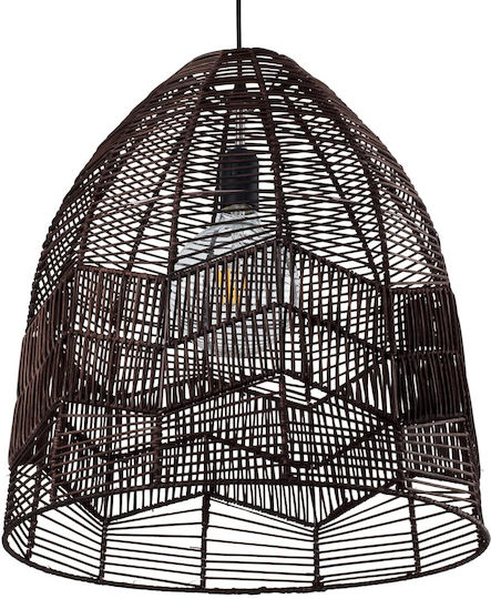 GloboStar Aloha Lustră Maro cu frânghie pentru Dulie E27 45x43x46cm.