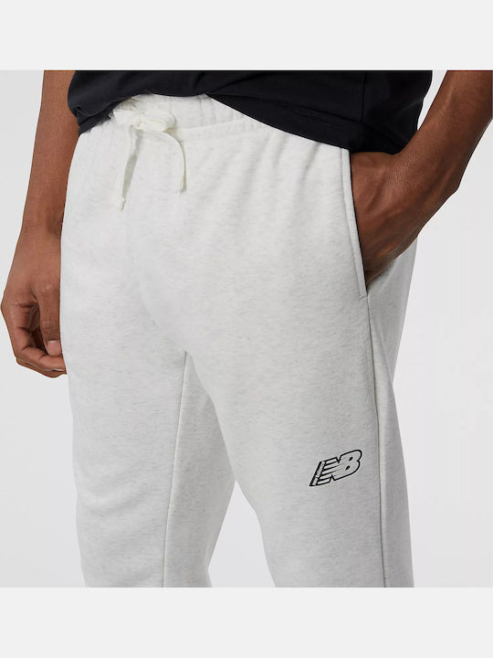 Pantaloni de trening cu Elastic Alb