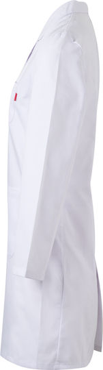 Velilla Trema Medizinischer Verbandskittel Weiß aus Baumwolle und Polyester