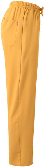Velilla Mista Unisex Ιατρικό Παντελόνι Κίτρινο