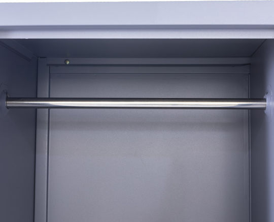 Steelen Metallic Locker with 6 Cabinets Anthracite Matte Without Legs 90x45x180cm