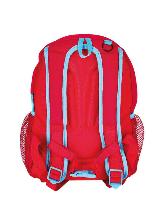 Herlitz School Bag Backpack Kindergarten Red with Water Bottle Holder 6.5Liters