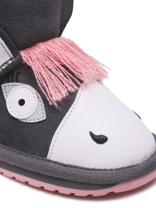 Pegasus Suede Kinder-Schneestiefel Gray