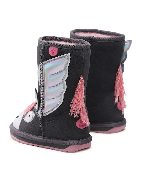 Pegasus Suede Kinder-Schneestiefel Gray
