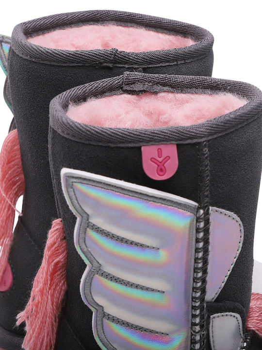 Pegasus Suede Kinder-Schneestiefel Gray