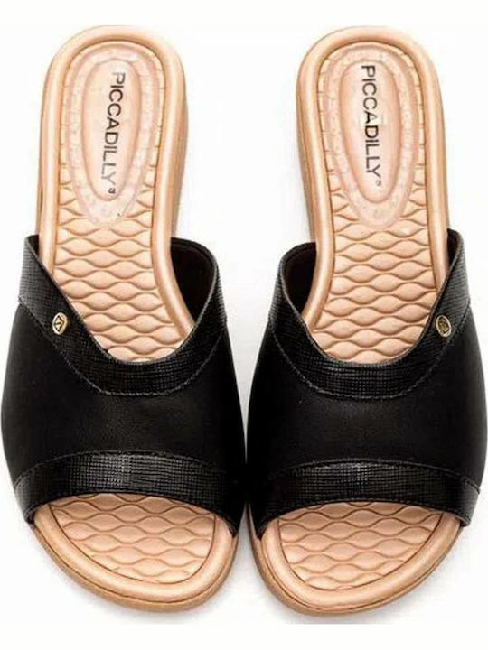 Flache Sandalen für Damen Anatomisch in Schwarz Farbe
