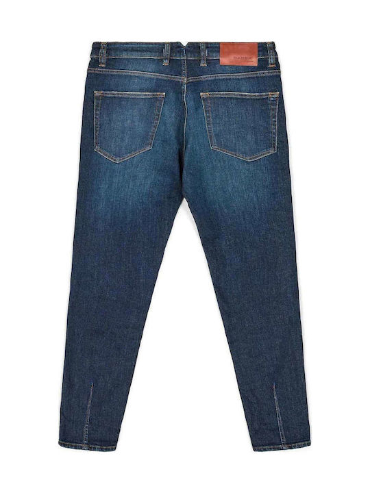 Alex Ανδρικό Παντελόνι Τζιν με Regular Εφαρμογή Mid Blue Denim