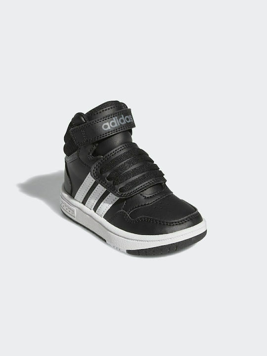 Adidas Αθλητικά Παιδικά Παπούτσια Μπάσκετ Hoops Mid 3 Core Black / Cloud White / Grey Six