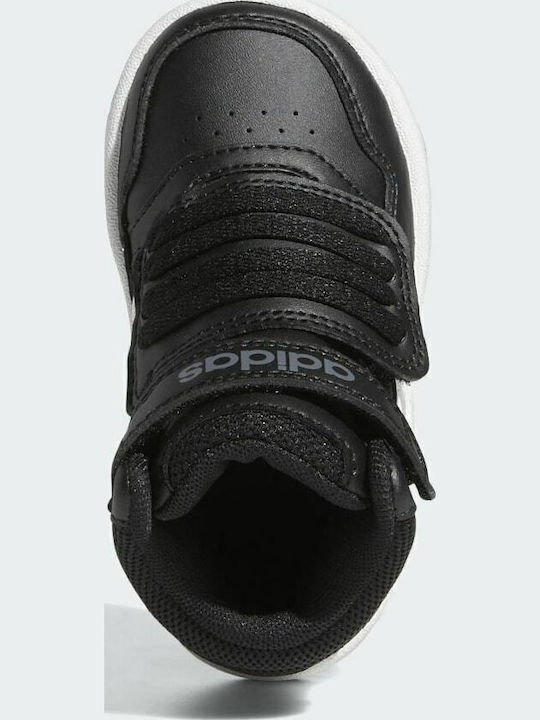 Hoops Mid 3 Αθλητικά Παιδικά Παπούτσια Μπάσκετ με Σκρατς Core Black / Cloud White / Grey Six